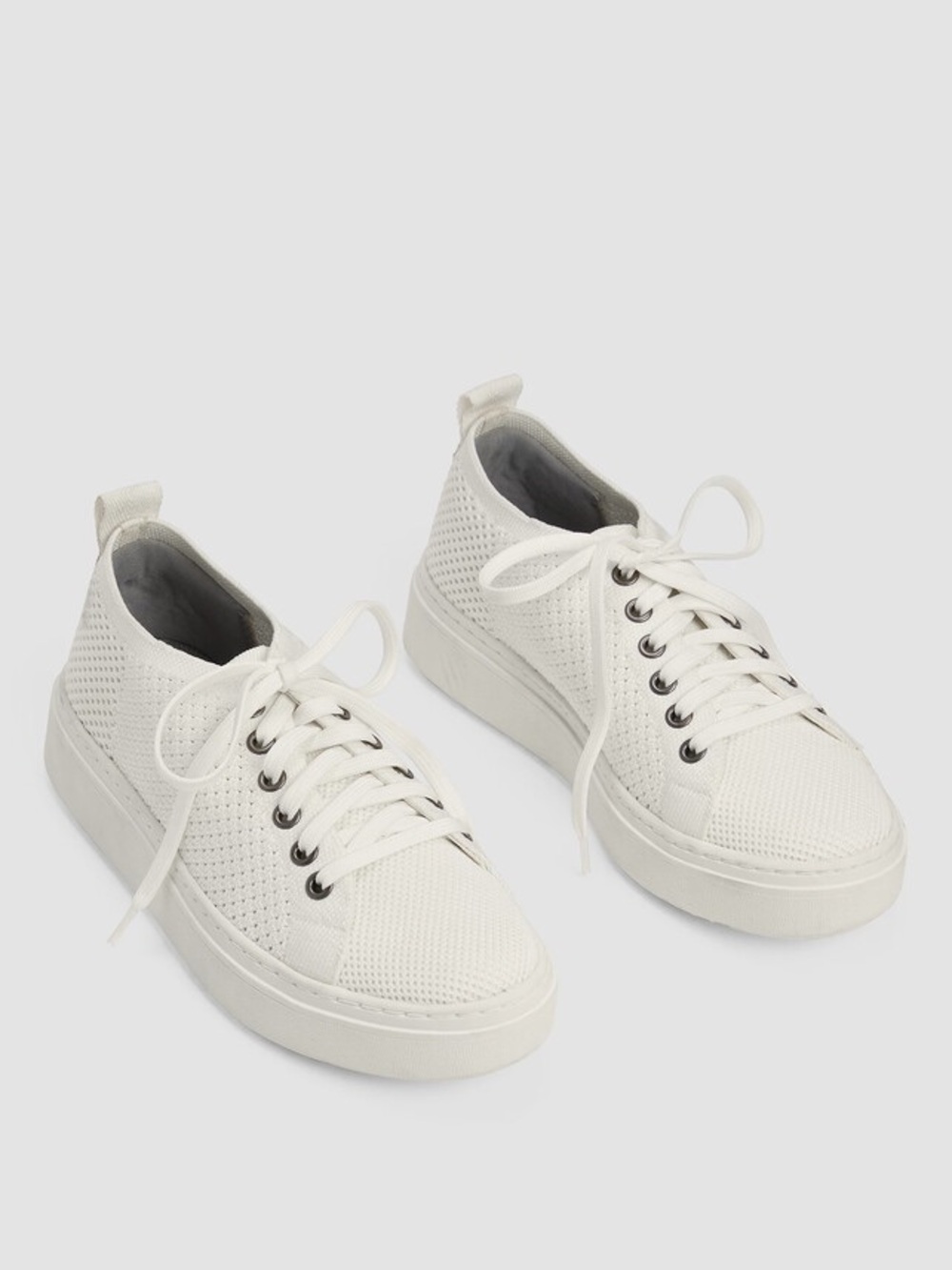 NIB EILEEN FISHER Peris Recycled Stretch Knit Wedge Sneaker